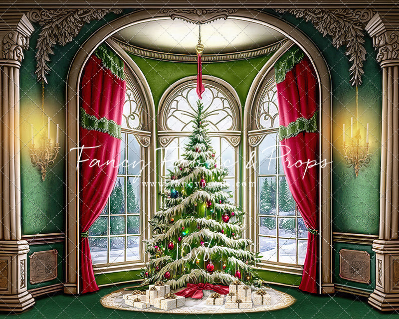 Cathedral Christmas - Green Carpet Option - with Sweep Option