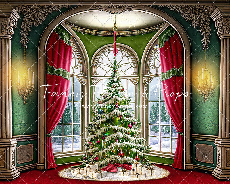 Cathedral Christmas - Red Carpet Option - with Sweep Option