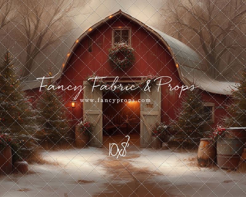 Christmas Barn Glow - with Sweep Option