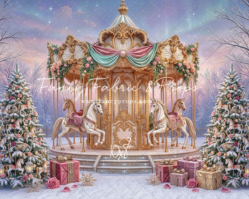 Christmas Carnation Carousel - With Sweep Option