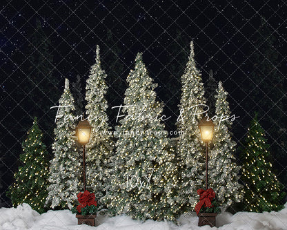 Christmas Cottage Trees