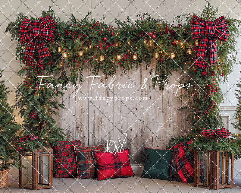 Classic Christmas Garland Wall - With Sweep Option