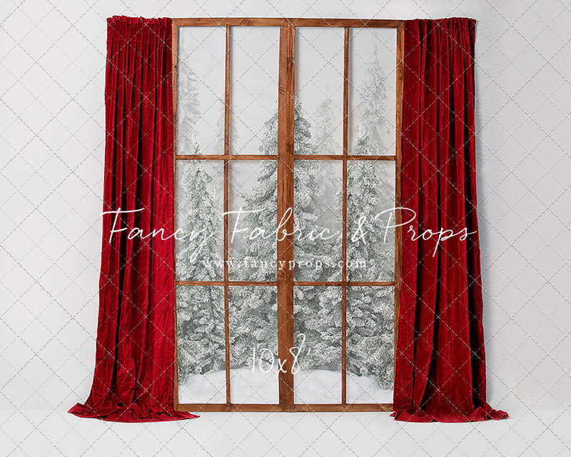 Classic Red Mantle Window