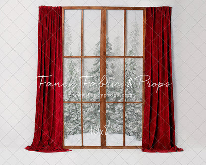 Classic Red Mantle Window