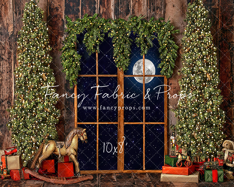 Classic Rustic Window With Trees