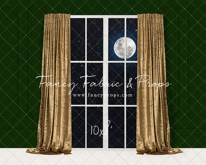 Classy Gold & Greens Window