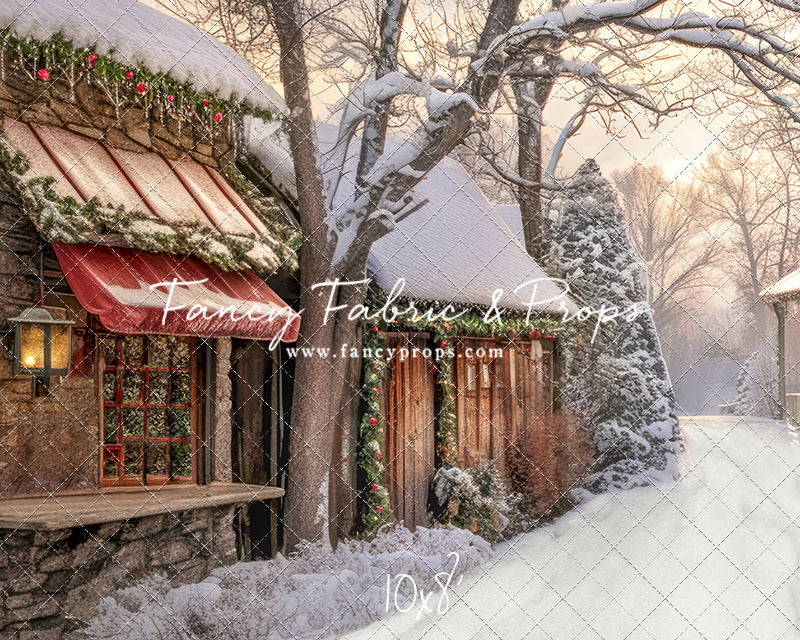 Country Christmas Store Street - with Sweep Option