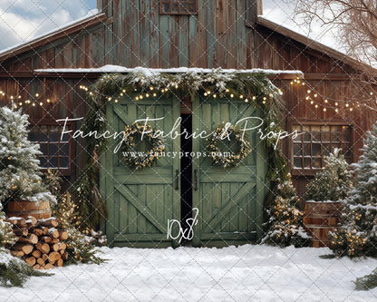 Cozy Christmas Barn - with Sweep Option