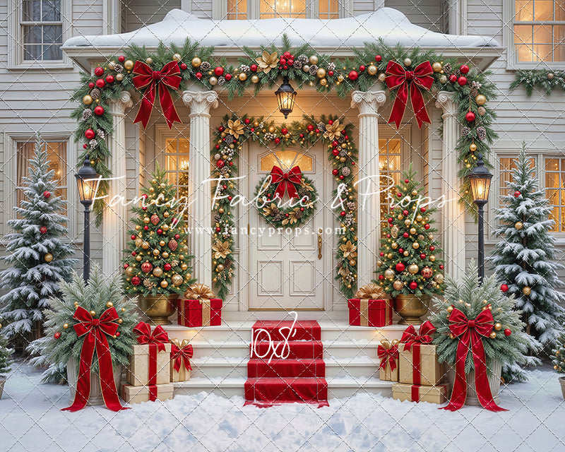 Cozy Christmas Entry - With Sweep Option