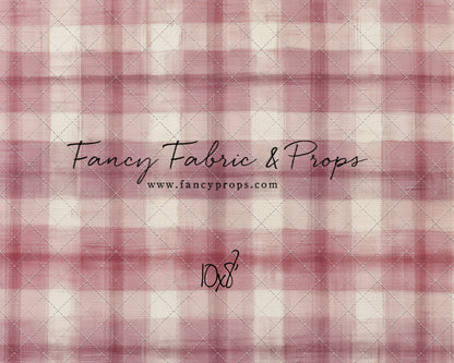 Cranberry Plaid - With Sweep Option