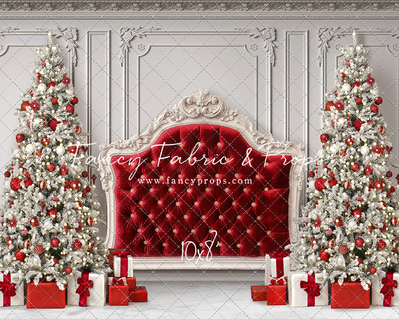 Crimson Christmas Headboard