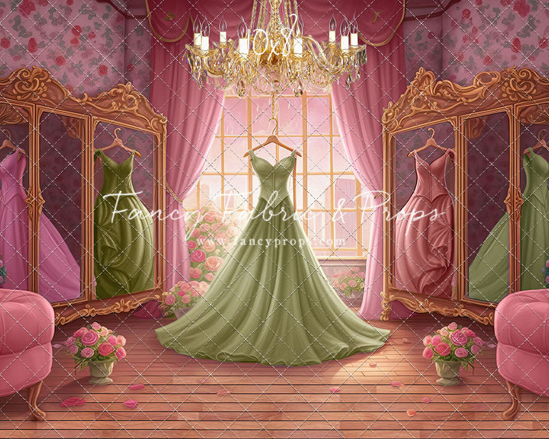 Dress Like A Princess - Green Dress - With Sweep Option
