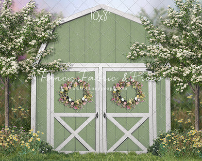 Easter Blossoms Barn - With Sweep Option