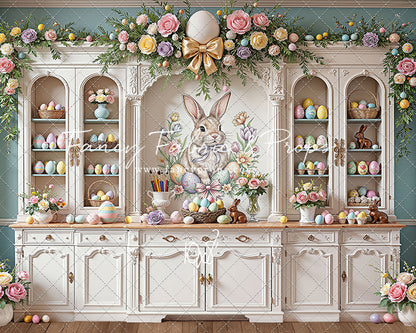 Easter Cupboard - Wood Floor - With Sweep Option