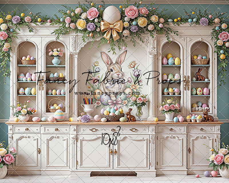 Easter Cupboard - White Floor - With Sweep Option