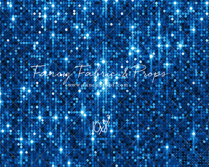 Electric Blue Glitz - With Solid Floor Sweep Option