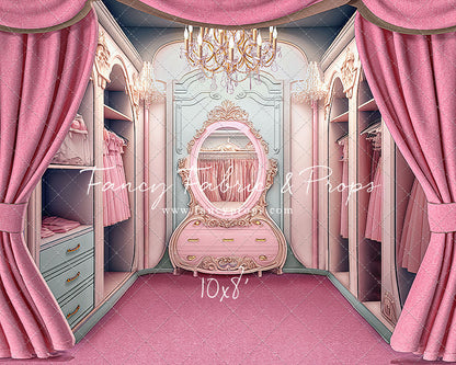 Elegant Armoire - Pink Floor Option - With Sweep Option