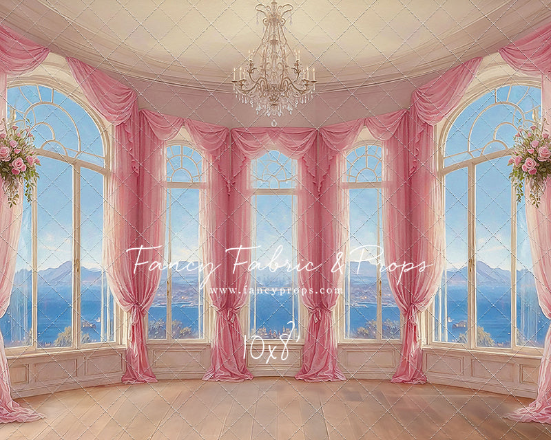 Elegant Summertime Mountain View - Wood Floor - With Sweep Option