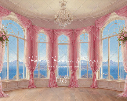 Elegant Summertime Mountain View - Wood Floor - With Sweep Option