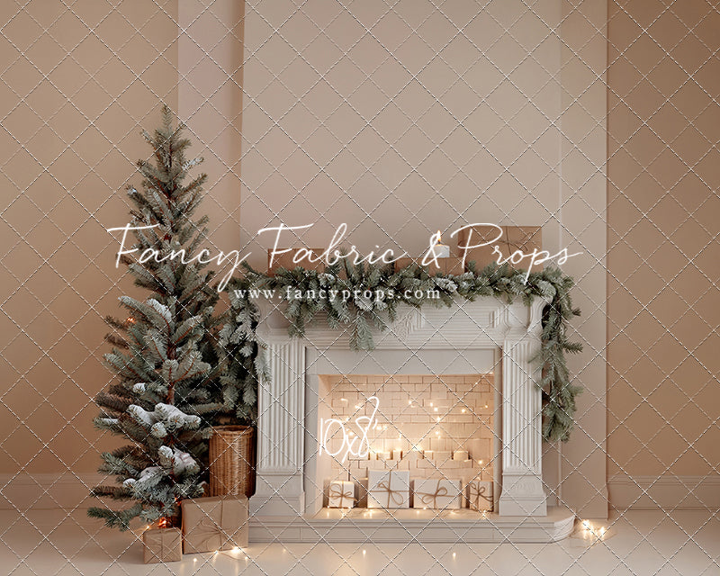 Evergreen & Ivory Mantle - With Sweep Option