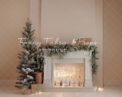 Evergreen & Ivory Mantle - With Sweep Option