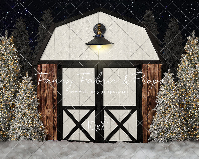 Modern Christmas Barn - With Light