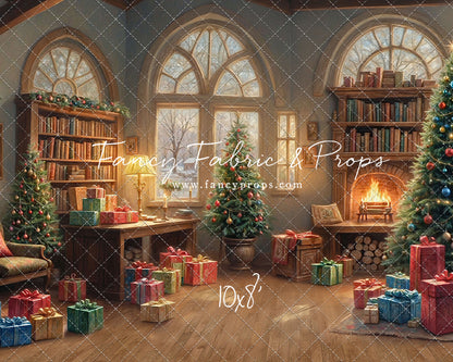 Festive Fireside Study - with Sweep Option