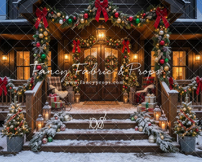 Festive Front Porch - With Sweep Option