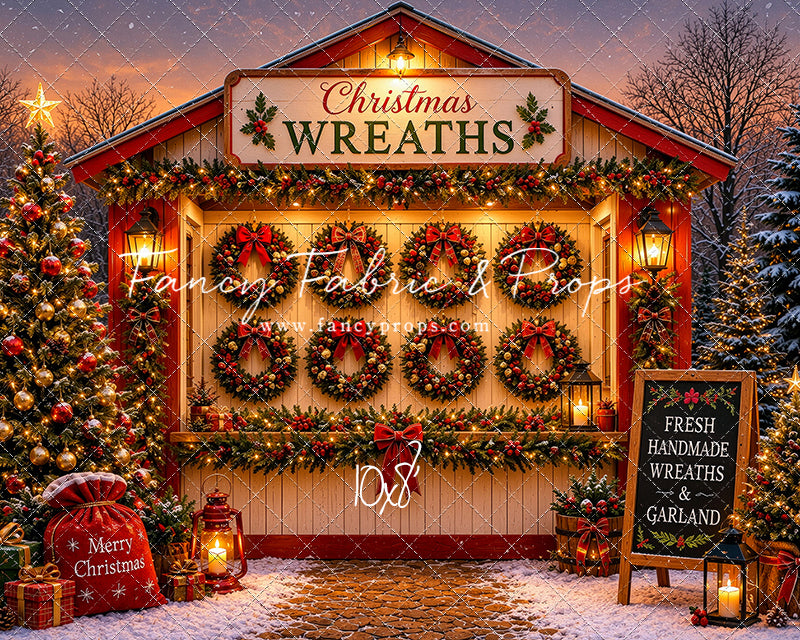 Freshly Made Wreath Station - with Sweep Option