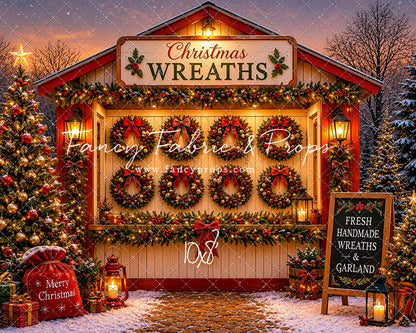 Freshly Made Wreath Station - with Sweep Option