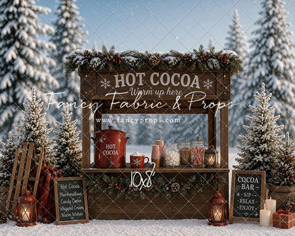Frosted Forest Cocoa Cart - With Sweep Option