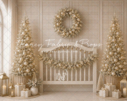 Frosted Holiday Headboard - with Sweep Option