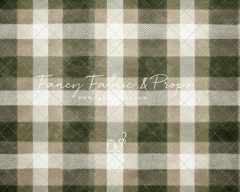 Frosted Pine Plaid - With Sweep Option
