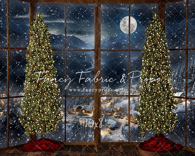 Frosted Village Bay Window - Room