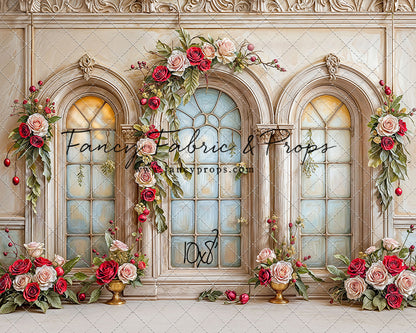 Gilded Holiday Windows - with Sweep Option