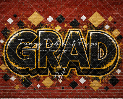 Gold & Black Grad - With Sweep Option