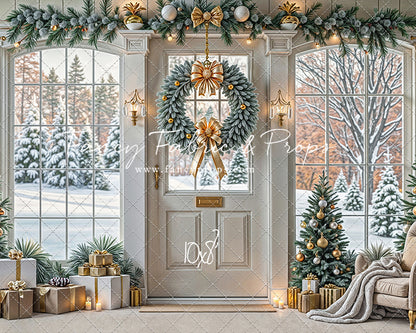 Golden Noel Entryway - with Sweep Option