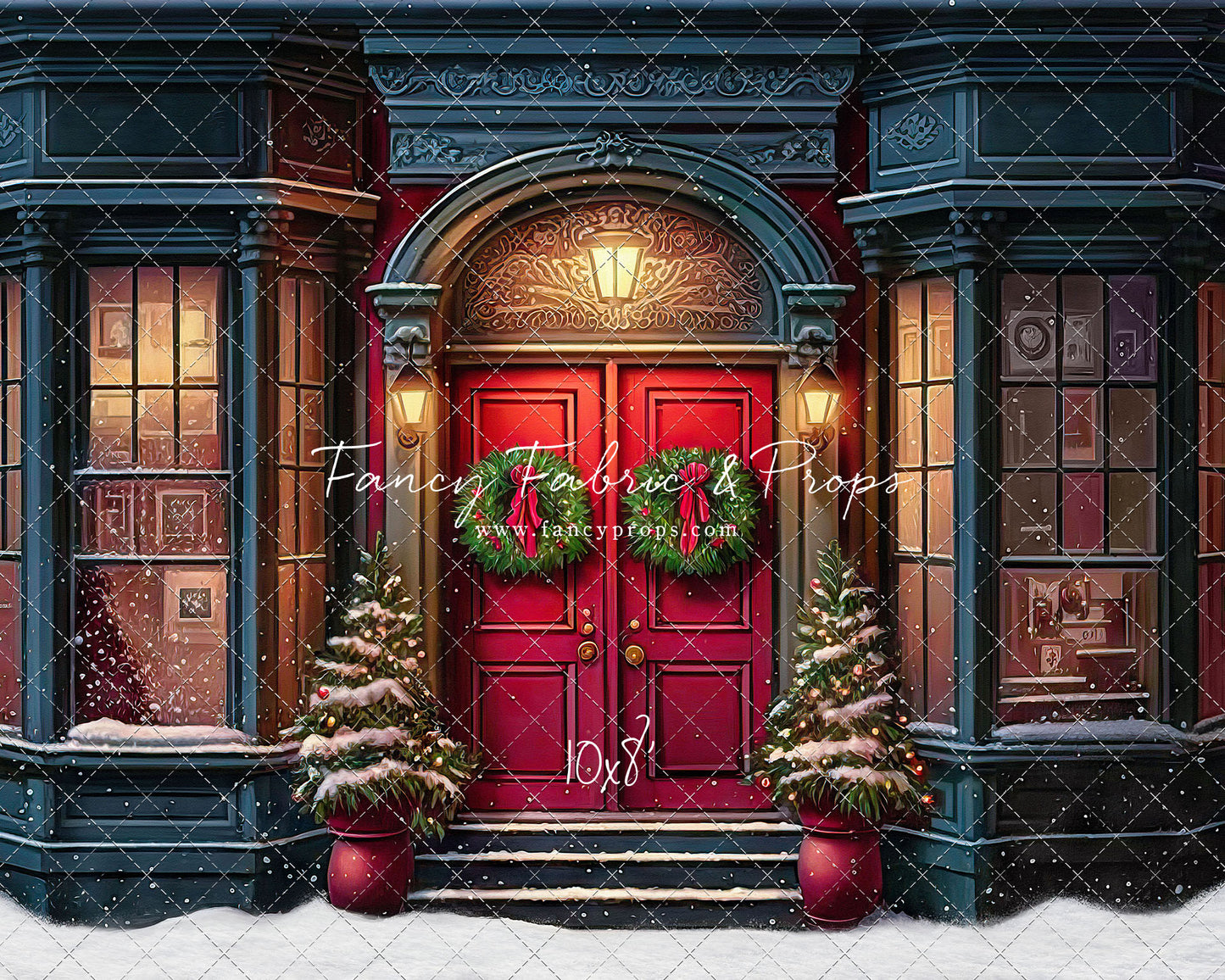 Heartfelt Holiday Home - Red Doors With Snow Floor Option - with Sweep Option