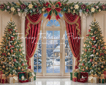 Holiday Window Elegance - with Sweep Option