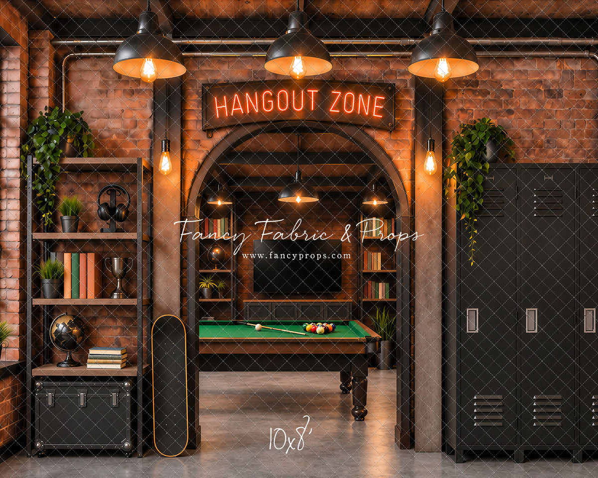 Industrial Loft Hangout Zone - With Sweep Option
