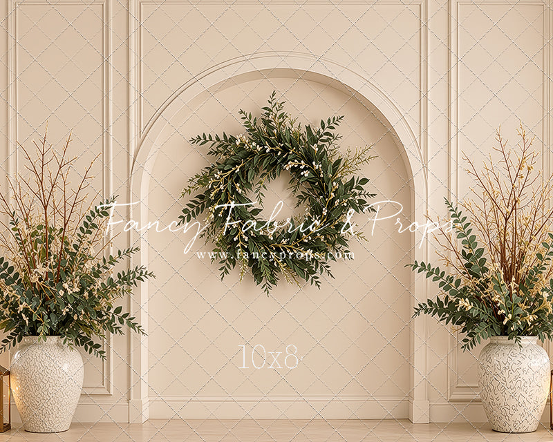 Ivory Evergreen Arch - With Sweep Option