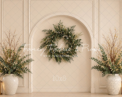 Ivory Evergreen Arch - With Sweep Option