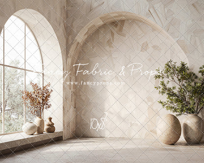 Ivory Vista Arch - With Sweep Option