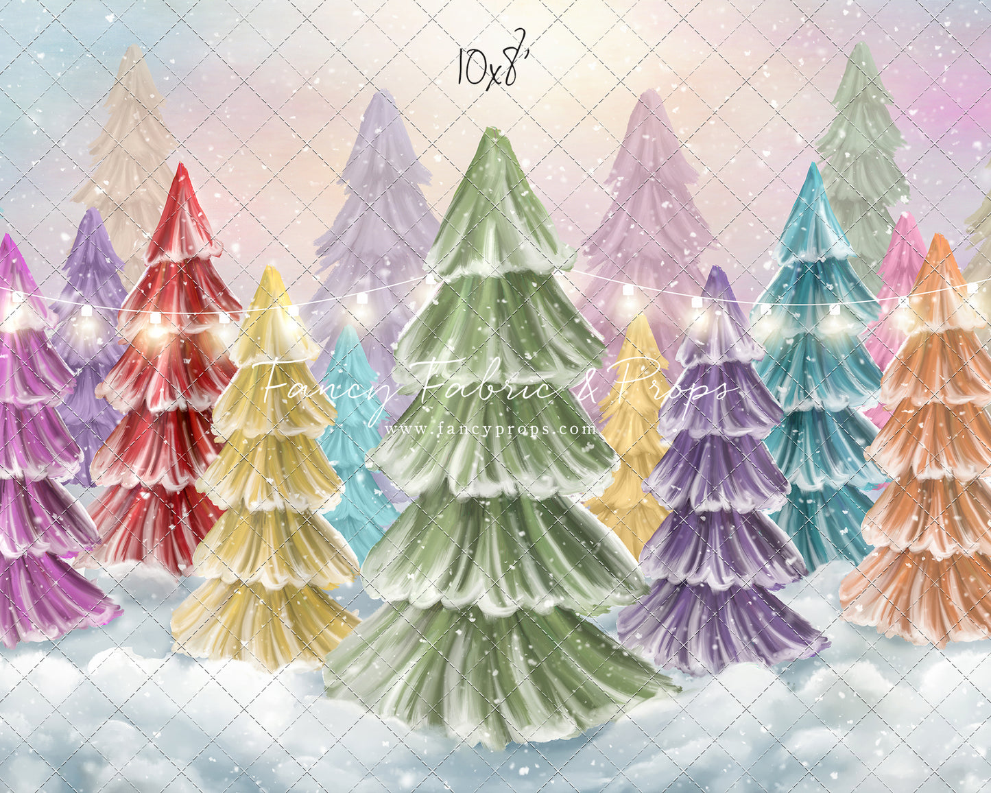 Magical Winter Rainbow Trees