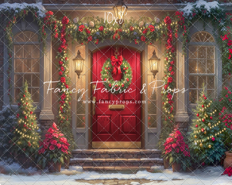 Merry Holiday Entry - Red Door - Room