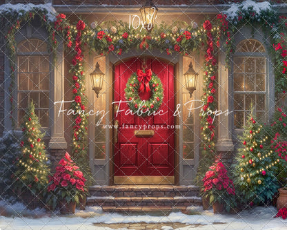 Merry Holiday Entry - Red Door - Room