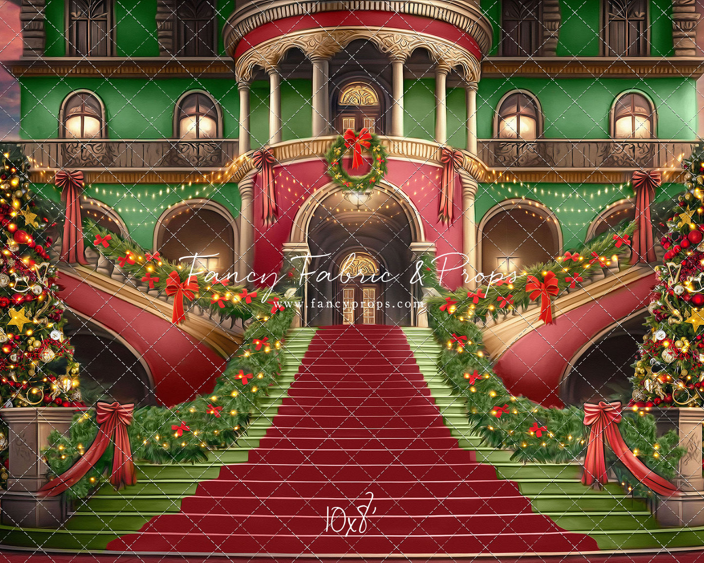 Merry Mansion- Red Rug - with Sweep Option