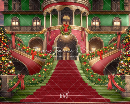 Merry Mansion- Red Rug - with Sweep Option