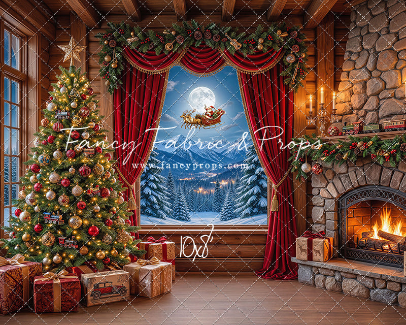 Mountain Sleigh View - with Sweep Option