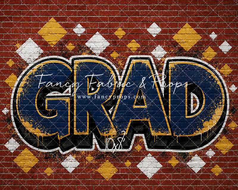 Navy & Gold Grad - With Sweep Option